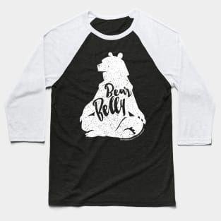 Bear Belly - White Baseball T-Shirt